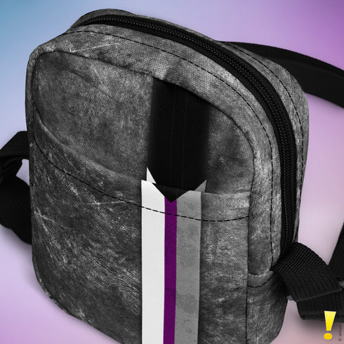 Demisexual Pride Grunge Stripe Crossbody Bag